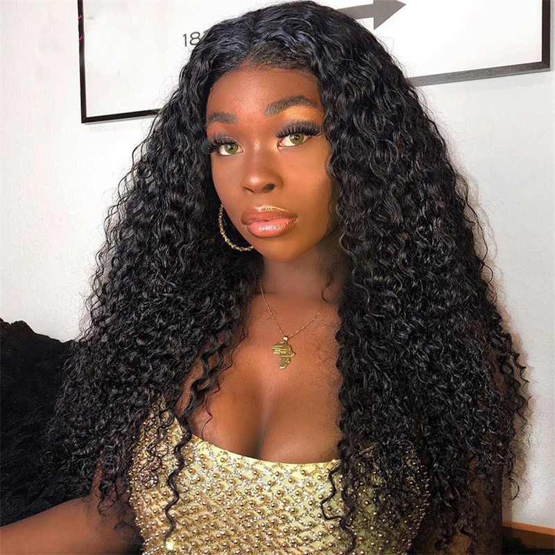 Pequeña cabeza explosiva de tubo de bobinado africano, peluca de cabeza completa, peluca de cabello rizado larga, dulce y caliente, europea y americana
