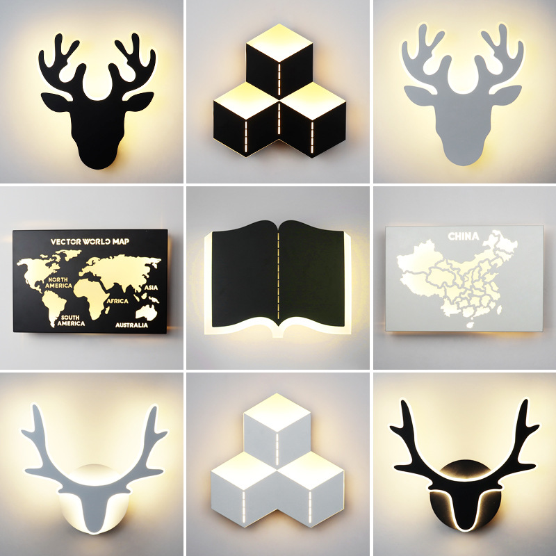 Modern and minimalistic LED creative fashionable sconce for bedroom…