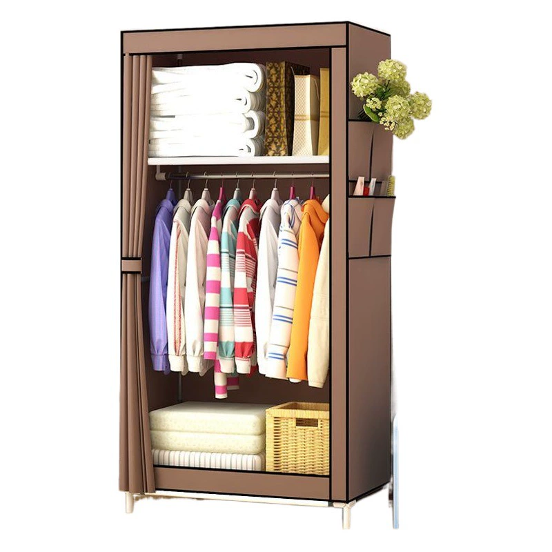 Простой шкаф Студенческое общежитие Один небольшой шкаф Шкаф для хранения и хранения Экономичный шкаф из стальной трубы