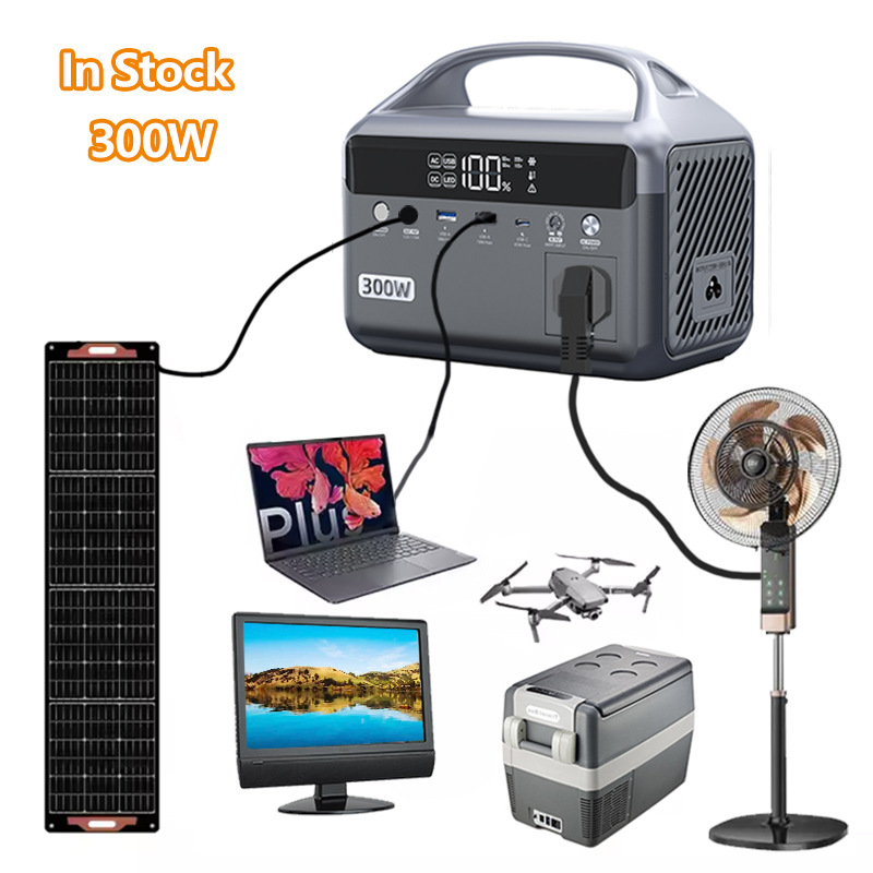 Generador Solar LiFePO4 220v 110v Batería Reemplazable 300w