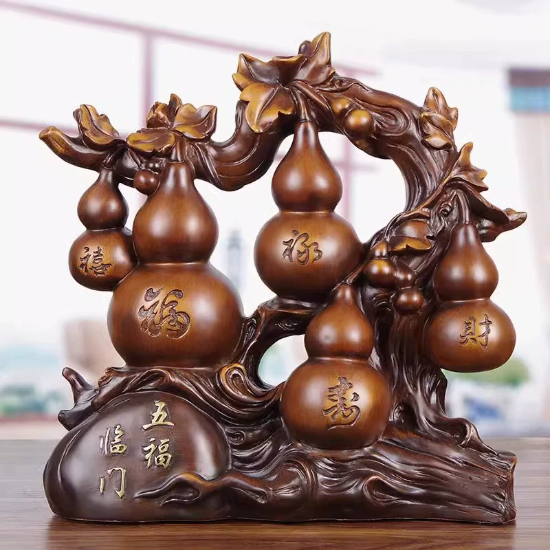 Новый китайский стиль тыквы Fulu украшает гостиную на крыльце винный шкаф