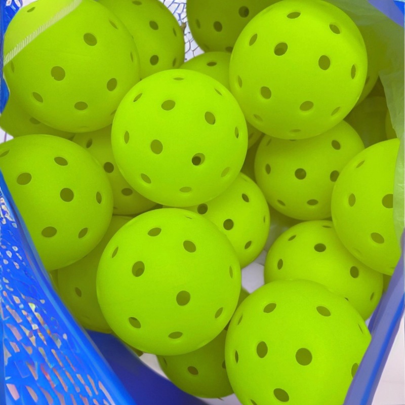 Wholesale Professional Pe Competition Roto-Molded Pickleball 40-Hole 74mm Frosted Durable Competition Pickleball - Defective Ball