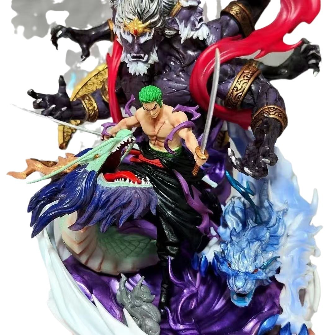 한 조각의 왕 LX 지옥의 왕 YAN 매직 손으로 만든 모델 동상 소년의 선물 조수 놀이 장식품