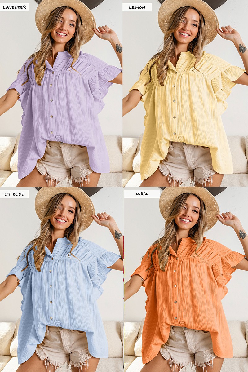 Women's Blouse Short Sleeve Blouses Elegant Solid Color display picture 14