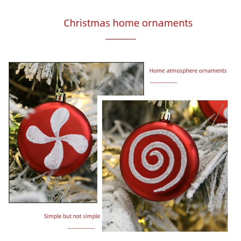 Plastic painted Christmas props, decorations, pendant