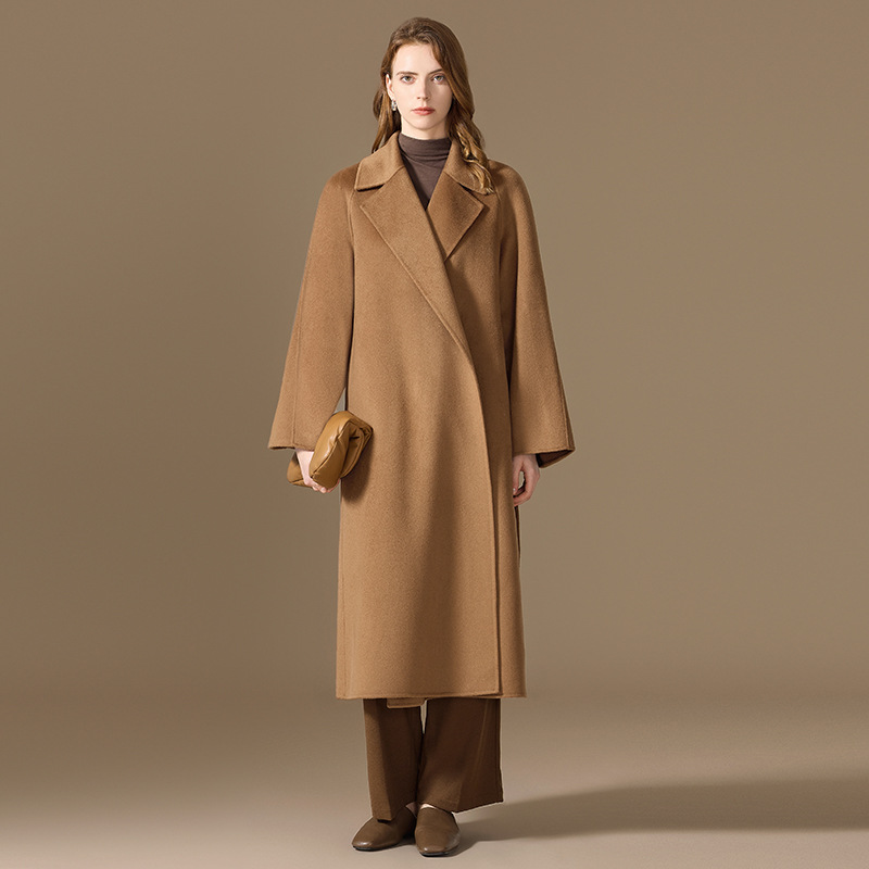 2025秋冬新品大幂幂同款100山羊绒大衣经典气质女主角大衣高级感