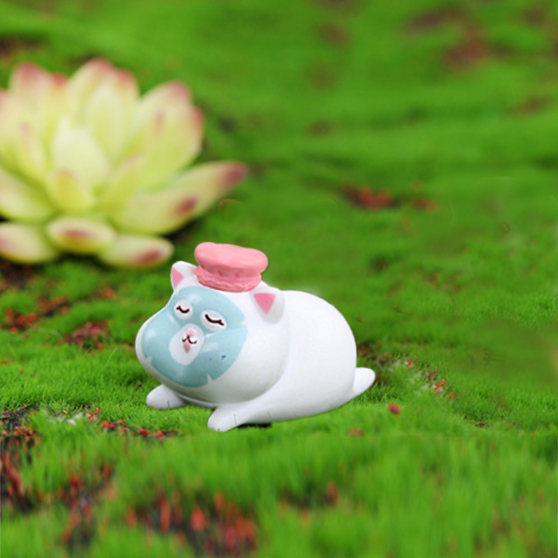 Nueva decoración de jardinería de micro paisaje gato lindo Daisy todos los días accesorios de decoración de paisajismo de bricolaje artesanías de pvc al por mayor