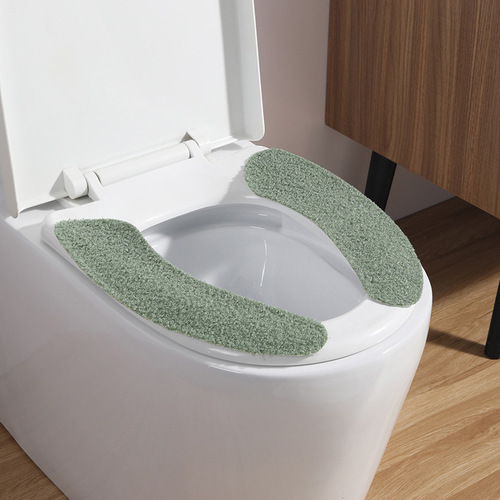 Meliya warm velvet adhesive toilet seat toilet pad toilet cleaning stickers washable and reusable department store wholesale