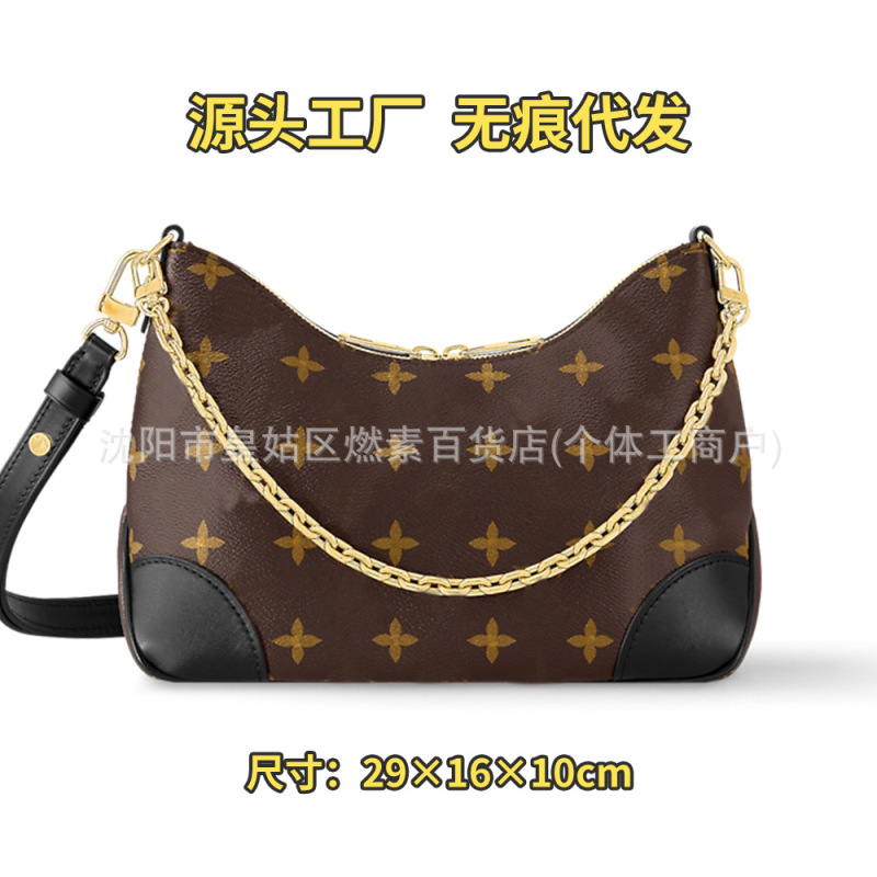 国境を越えた供給 2025 新しい L ファミリー老眼女性のショルダーバッグハンドバッグクロスボディバッグクロワッサンバッグ女性の大容量|undefined