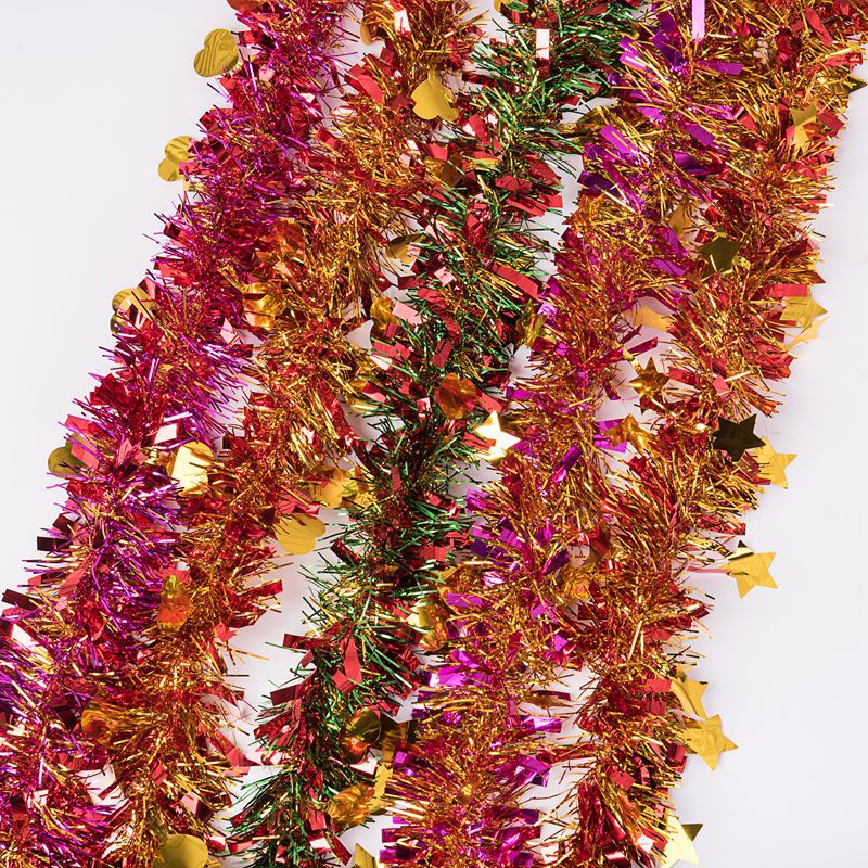 Navidad fiesta boda decoración suministros amor color raya lana raya Garland cumpleaños Festival 61 Festival cinta 2 M