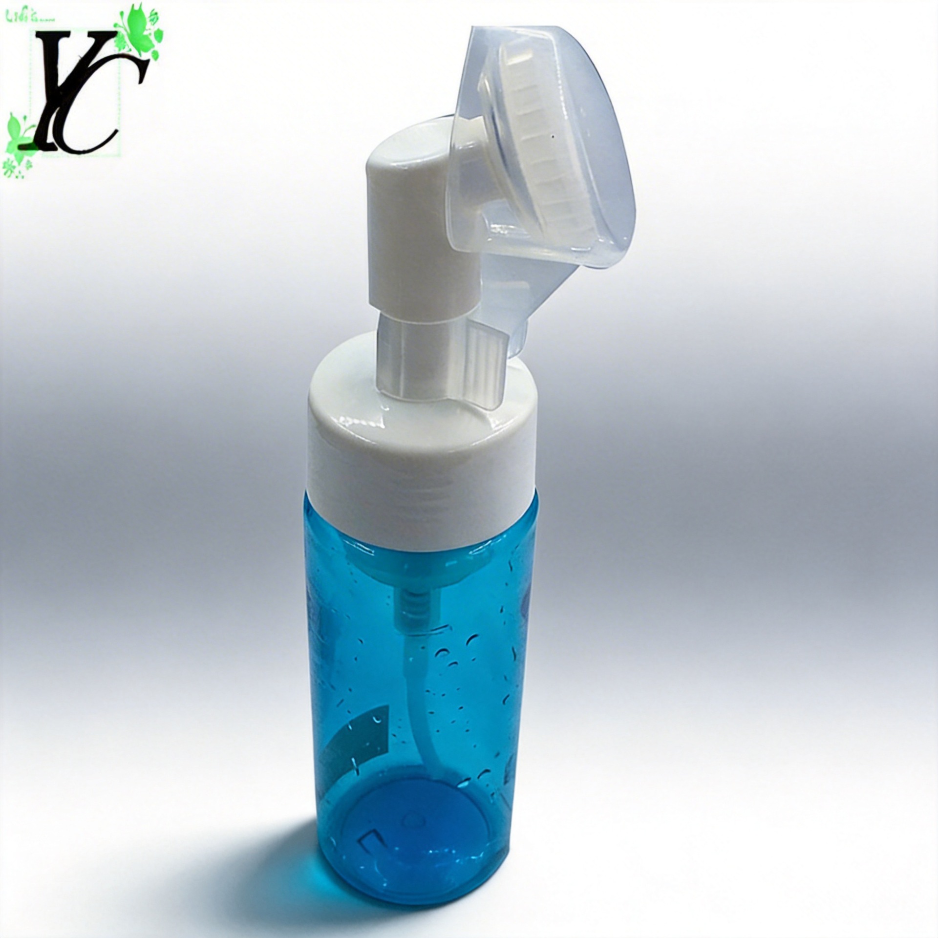 供应40牙刷子泡沫泵  男士剃须硅胶刷泡沫泵 洗脸刷按压塑料泵头