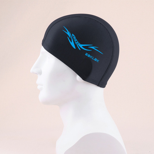 Cloth swimming cap for adults, men and women, universal, large, non-restrictive swimming cap, long hair, ear protection, breathable LOGO wholesale