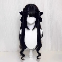 【モチキミ】かつら女性のロングタイプ85cmカールlolita少羅jk同金コスプレ全頭カバー