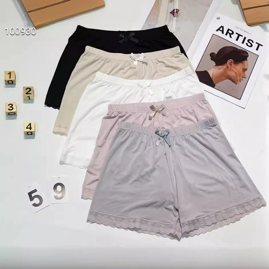 Кружевные кружевные защитные брюки женские летние тонкие с высокой талией