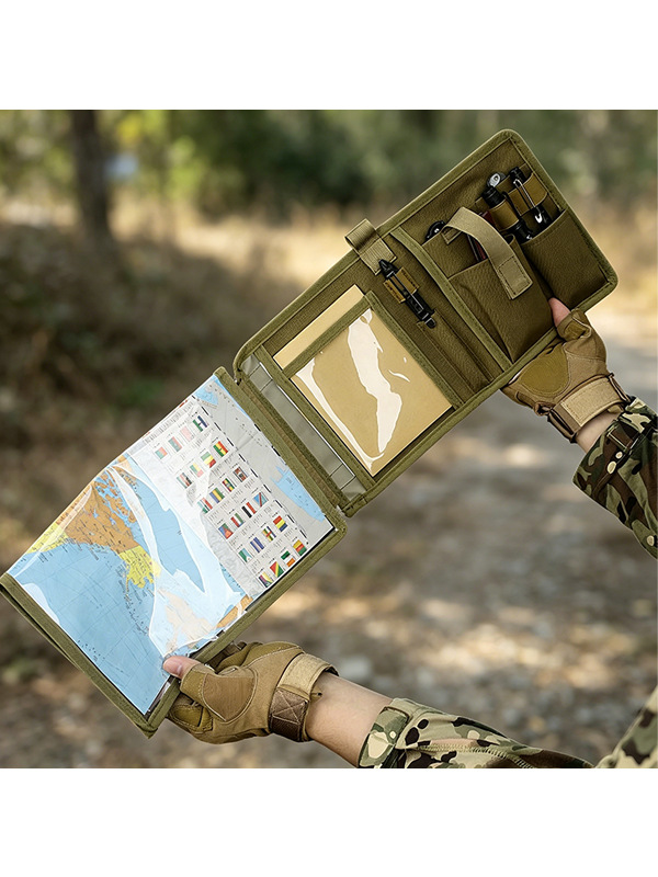 Outdoor Military Tactical Pen Case Notebook Diary Protective Cover Camping Hiking Map Waterproof Bag
