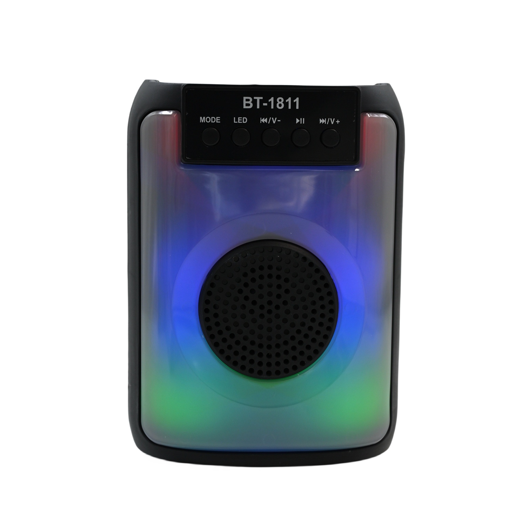 BT-1811 altavoz Bluetooth portátil de 3 pulgadas con subwoofer, estéreo inalámbrico para hogar y exteriores