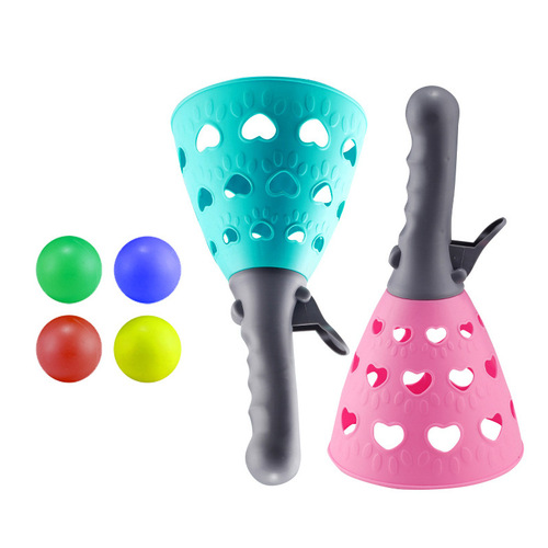 Children's large-sized catch-and-ball catapult ball educational elastic toss-and-catch parent-child interactive outdoor sports training toy