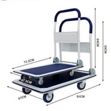 Carro de carro de oficina ligero de sonido ligero de acero carro de carro plegable carro de tracción de carga