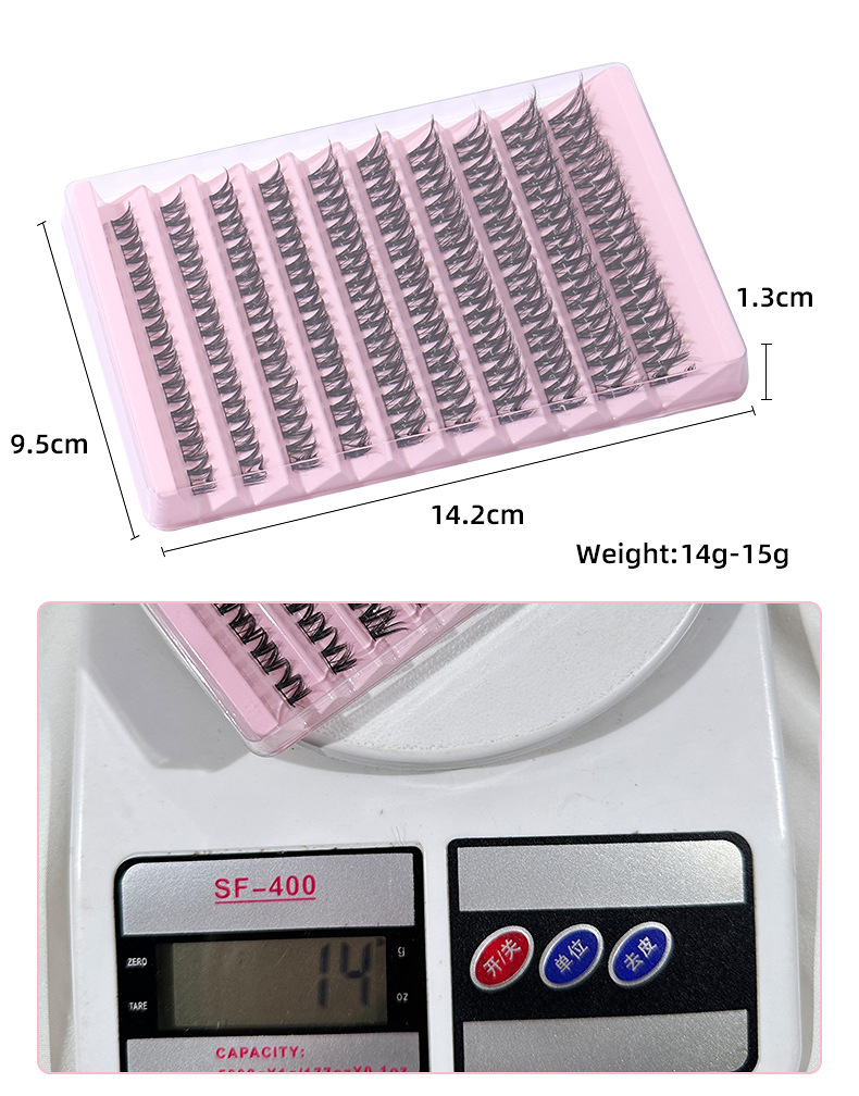 New  single cluster natural large capacity eyelashes, segmented hair, daily DIY grafting eyelashes_voghion.com