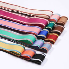 Double-sided color-blocked twill polyester webbing DIY bow hair accessories clothing top hat gift box accessories flower decoration