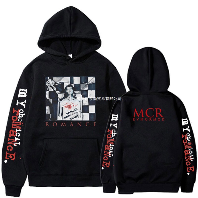 Band My Chemical Romance Mcr Hoodie Black Parade Punk Gothic Retro Sweatshirts Men Women Super