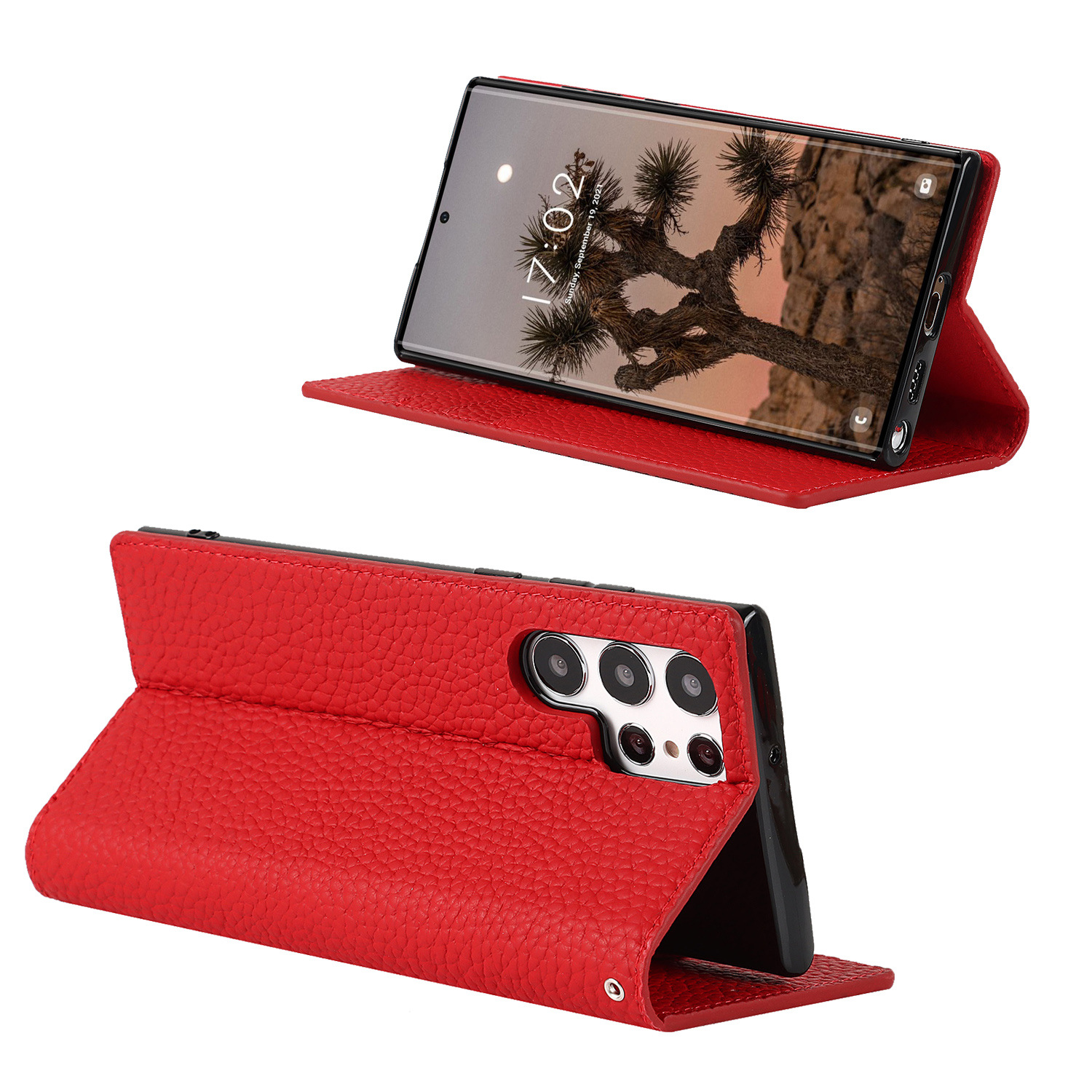 Genuine Leather Protective Case For Samsung Galaxy S24 And S25 Ultra_voghion.com