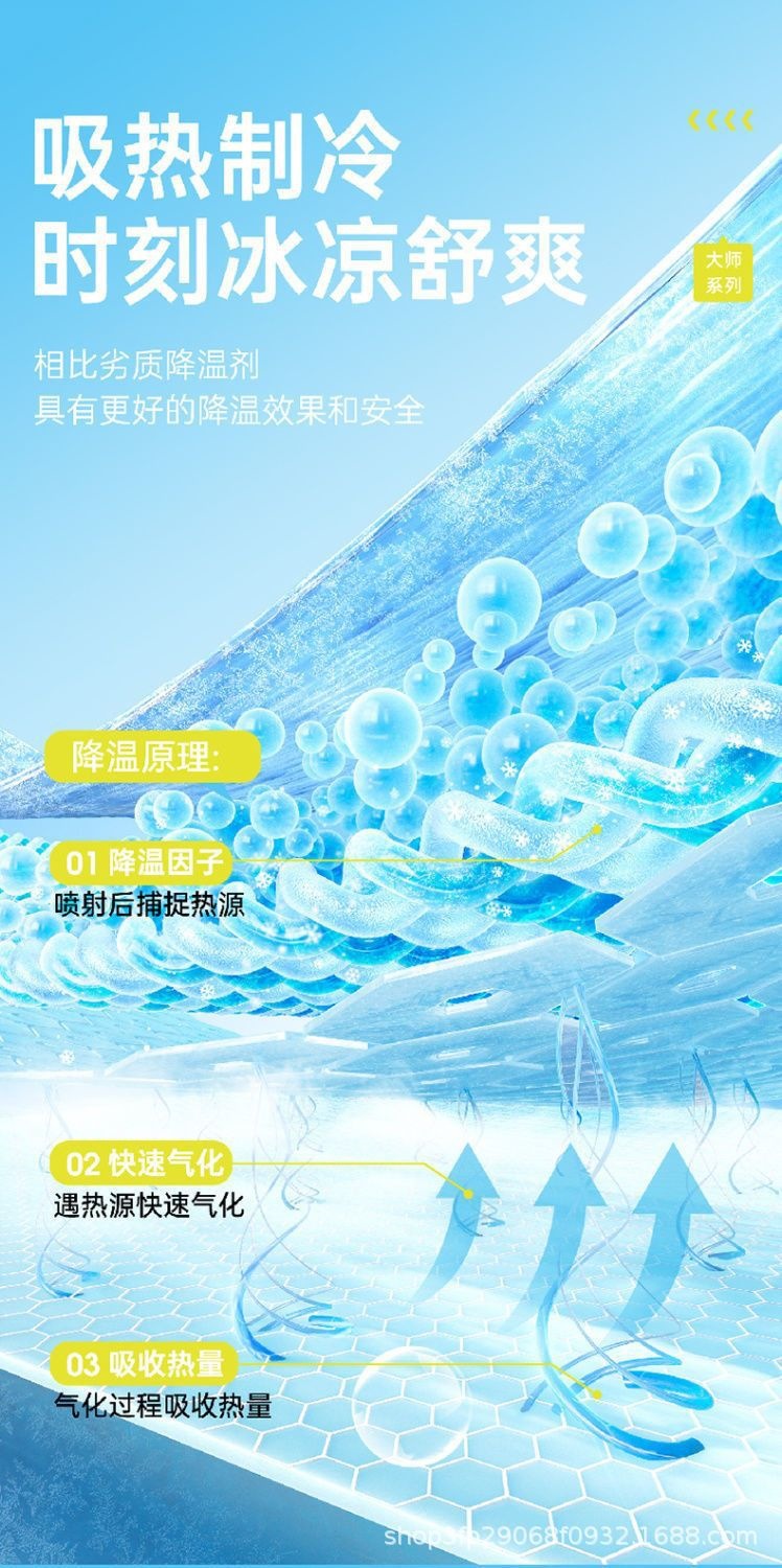 Goodway Cooling Agent Summer Car Cooling Spray Car Quick Cooling Spray Refrigeration Cooling Spray Others