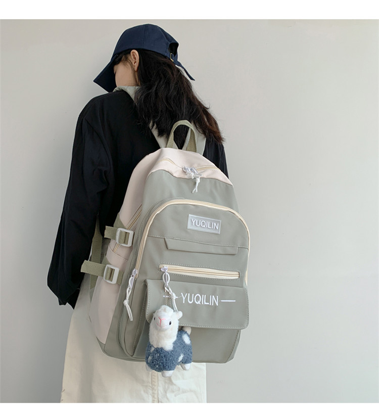 Schoolbag Korean Version Of Simple Versatile Large-capacity Backpack display picture 11