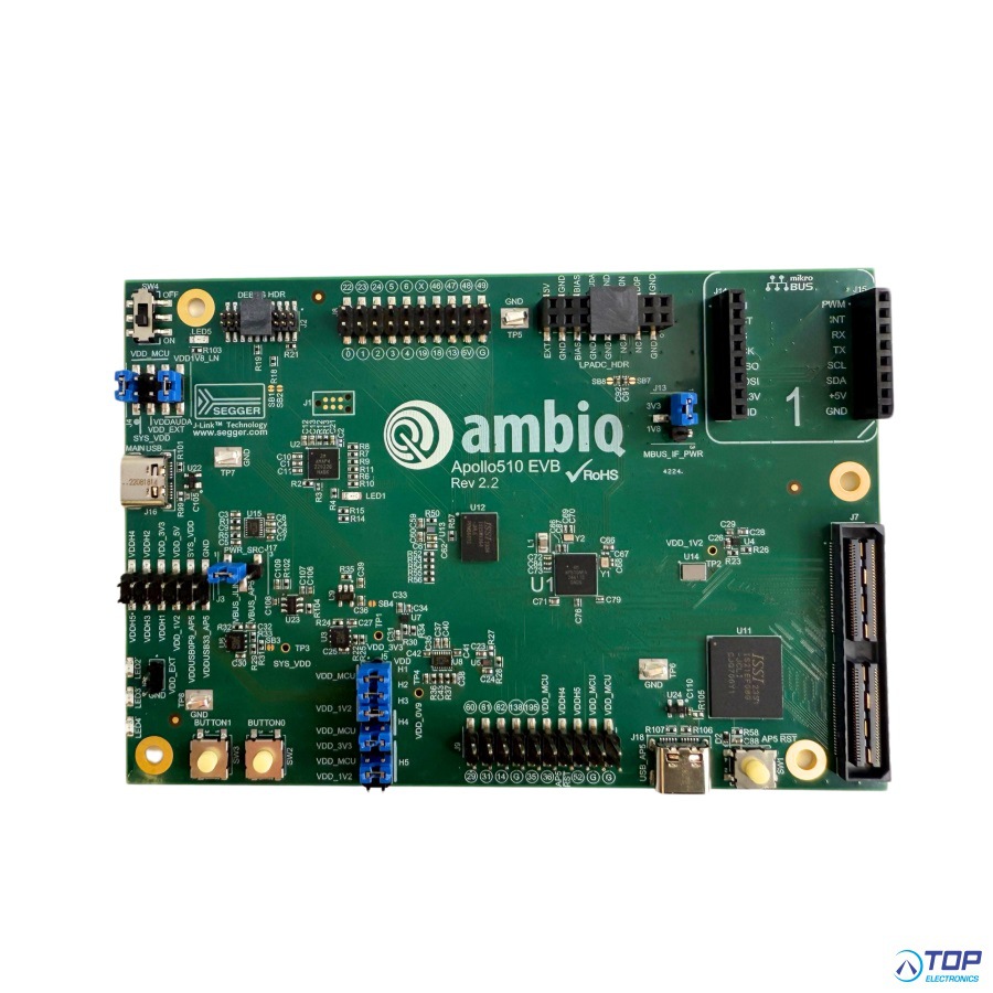 TOP拓阜Ambiq低功耗开发板AP510EVB评估板Arm®Cortex®-M55SoC