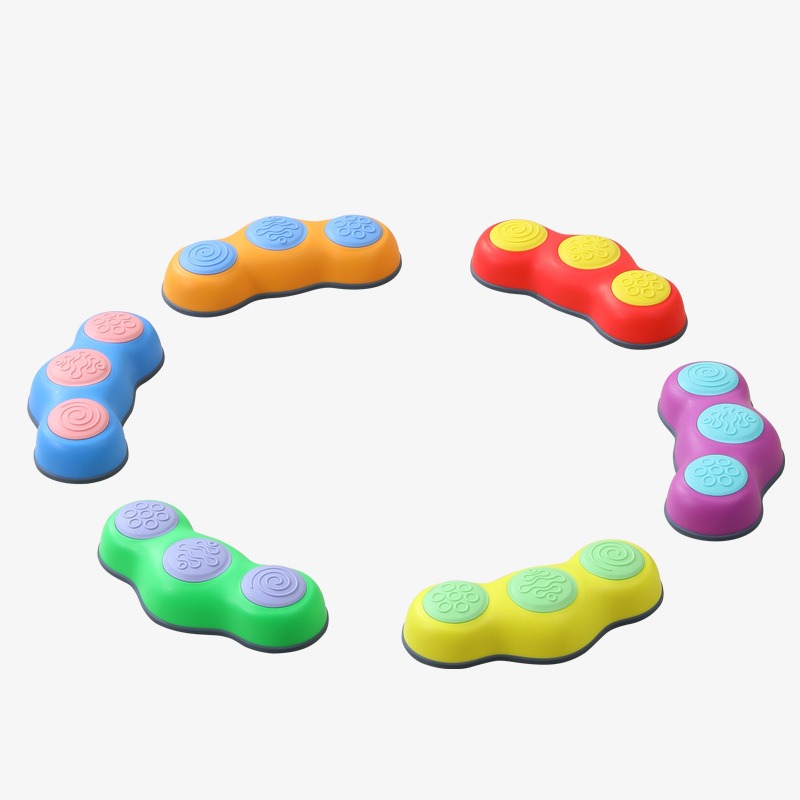 Deportes al aire libre al por mayor equipo de entrenamiento de integración sensorial ayudas didácticas juguetes educativos para la ciencia y la educación coloridos niños que cruzan la piedra del río Amazon