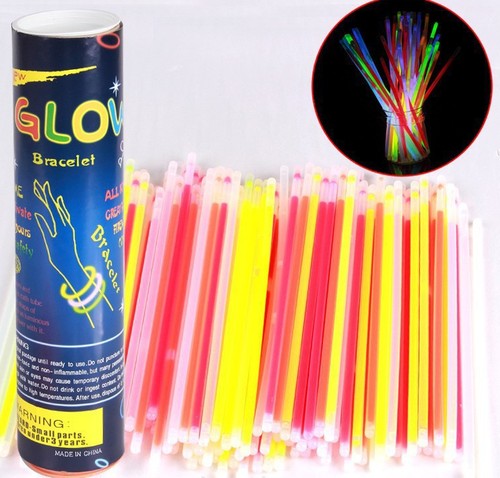 Glow Sticks Bracelet 100 Pieces Concert Activity Flash Sticks Kids Night Light Bracelet Light-Up Toys Wholesale