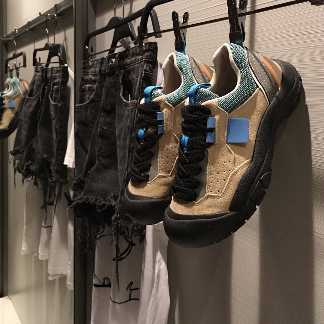 Jiani 2023 Autumn Oversized Ugly Cute Lace-Up Fashion Colorblock Casual Shoes for Women Street Style Sneakers