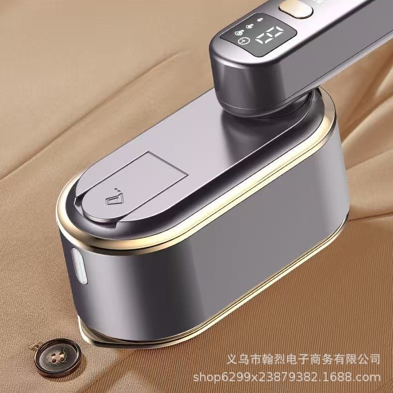 Cross-border handheld garment steamer, household iron, small three-speed digital display iron, portable folding electric iron for ironing clothes