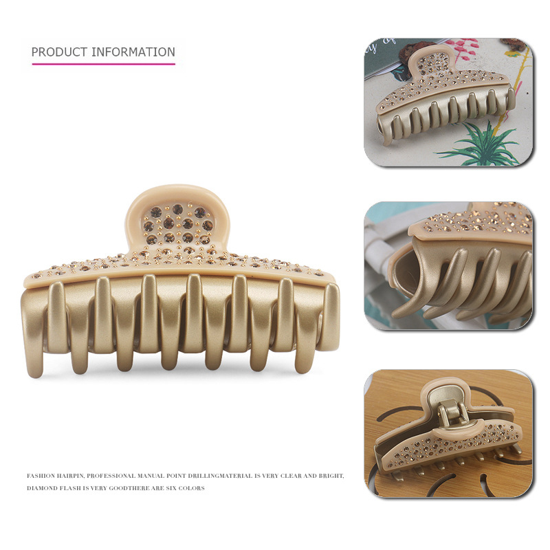 23g Weight Hair Claws Hair Accessories Type Rhinestones Inlay Material 1 Piece Quantity Daily Occasion Simple Style Solid Color Acetic Acid Sheets Inlay Rhinestones Hair Claws
