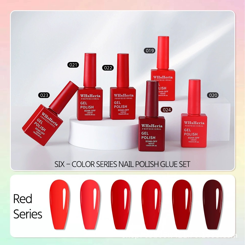 Juego de Gel Esmalte de Uñas de 6 Colores, Sin Lavado, Para Delinear, para Manicura