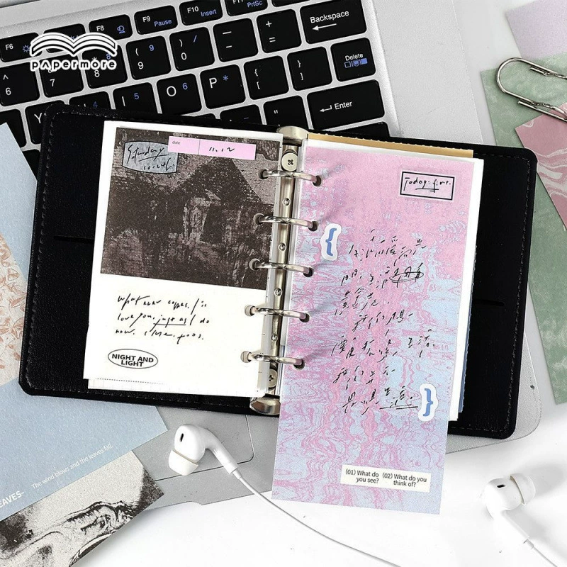 - PaperMore Человеческий мир серия материалы ретро стиль инст стиль заметки DIY фоновая декораNotes
