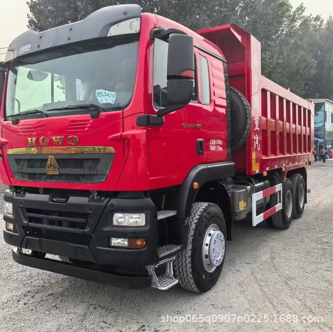 Export Sales Howo Tx371 Dump Truck 10 Wheels 375 Horsepower Dump Truck National Three Engine