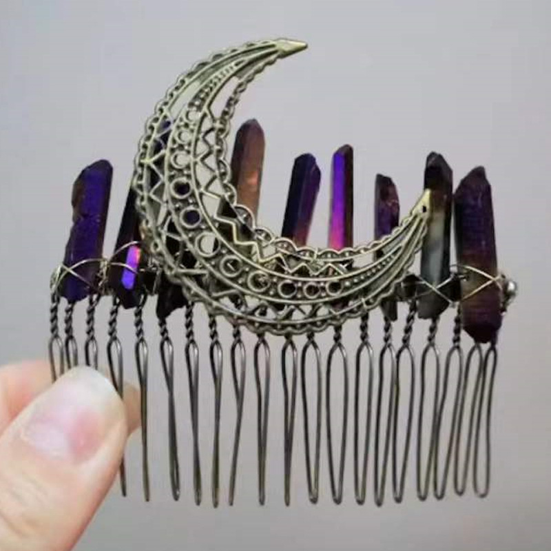 Women's Vintage Style Crown Alloy Plating Insert Comb display picture 3