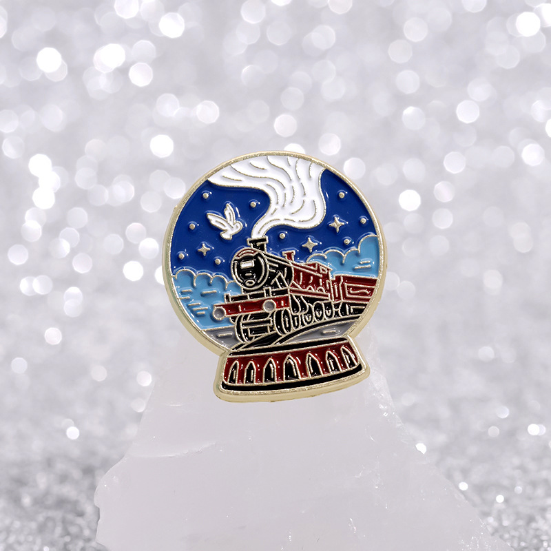 Cartoon Style Pin Crystal Ball Zinc Alloy Stoving Varnish Unisex Brooches display picture 11