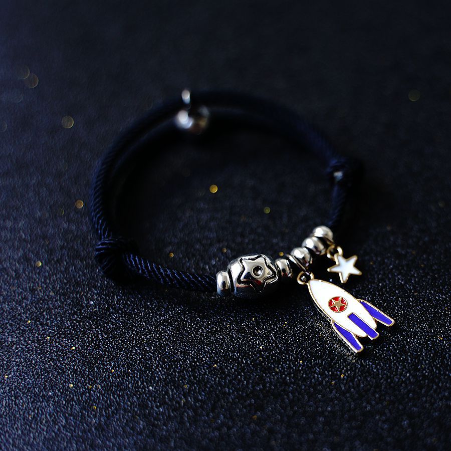 Fashion Rocket Planet Alloy Unisex Bracelets 1 Piece