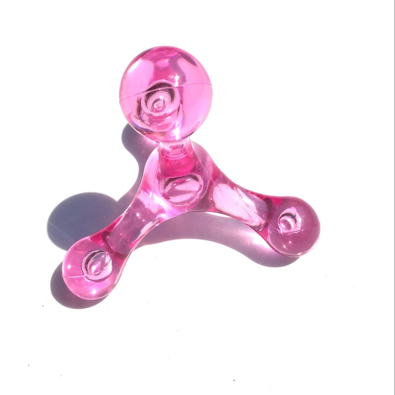 Hand Massager, Compact 4-Ball Portable Design, Transparent Colors, 10.3×8.5×7.4 cm, 59 g