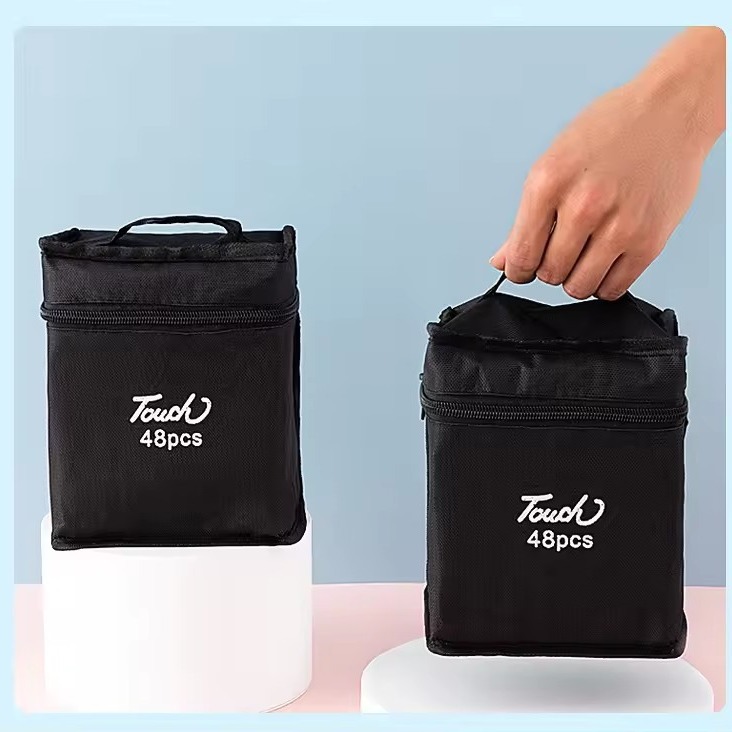 Marcador de dos cabezas para arte, color impenetrable, impermeable y no se desvanece, pincel para estudiantes, bolígrafo de color aceitoso para estudiantes de escuela primaria