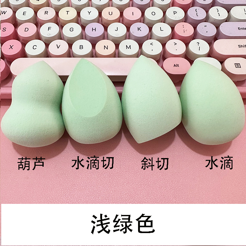 Belleza huevo maquillaje algodón maquillaje huevo esponja gota de agua puff herramientas de maquillaje de doble uso de la bola punto al por mayor macaron