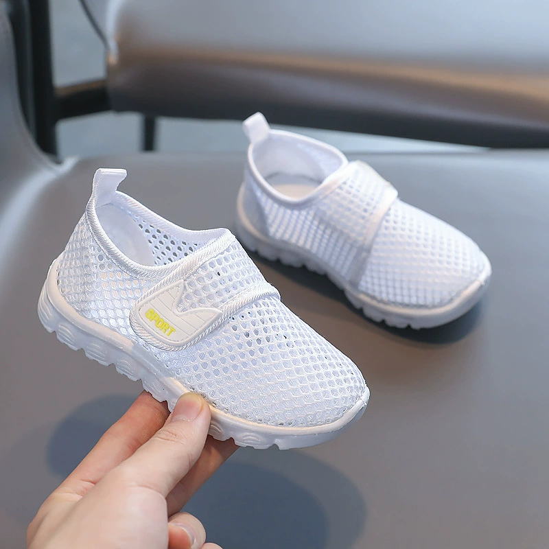 Детская Белая обувь для девочек, белая Тканевая обувь для мальчиков, белые кроссовки для мальчиков, домашняя обувь для студентов, детская обувь