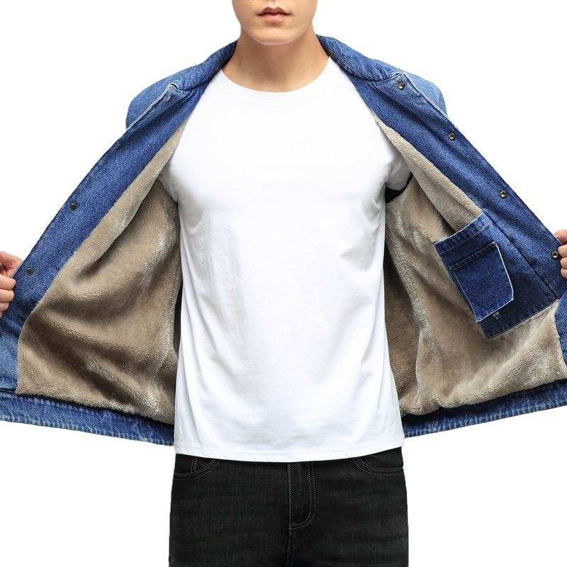 2024 otoño y invierno nueva chaqueta de vaqueros hombre de tendencia universal chaqueta casual chaqueta japonesa estilo de puerto chaqueta cardigan chaqueta