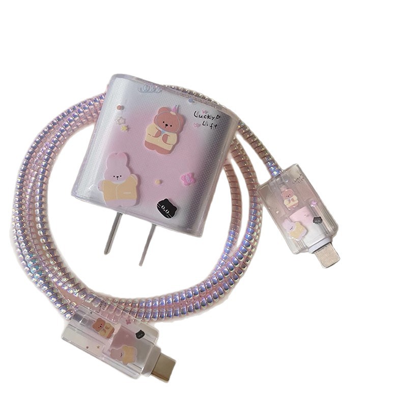 Aplicable para Apple 16pro cable de datos 15 protector de cargador iPhone 14 protector de cabeza de carga de teléfono móvil