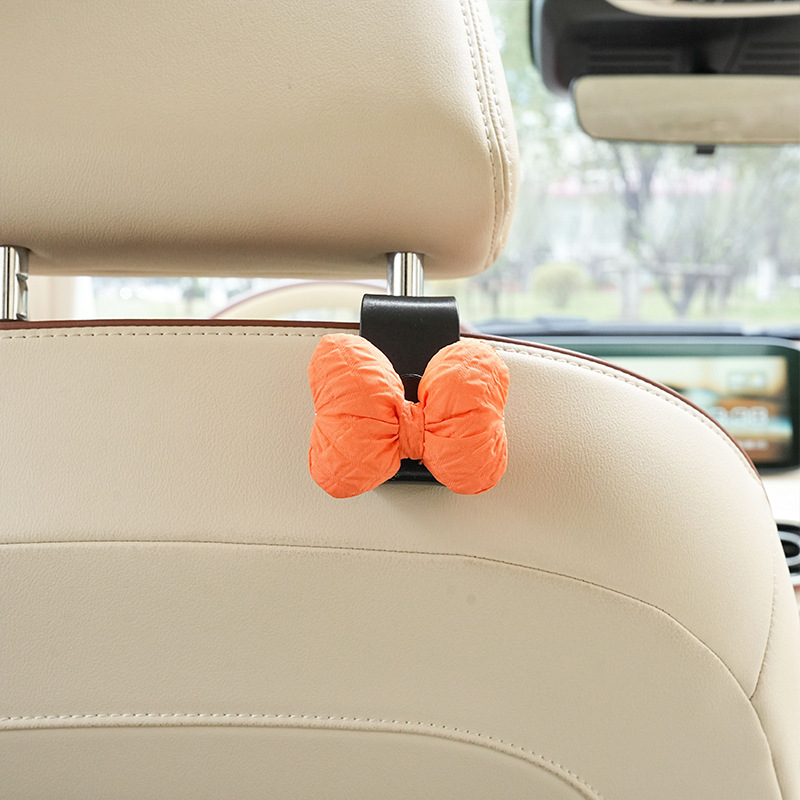 Gancho de coche de dibujos animados Gancho de coche de almacenamiento de acabado de bricolaje creativo Gancho de decoración conveniente en la parte posterior del asiento del coche