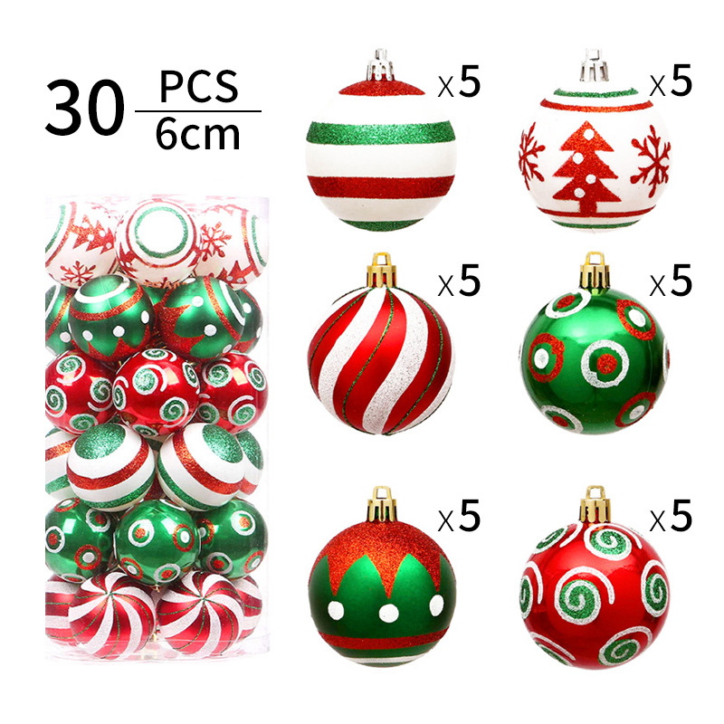 Christmas Fashion Stripe Plastic Party Hanging Ornaments 1 Set display picture 1