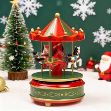 多款圣诞旋转木马音乐盒创意带音乐天空之城古典八音盒节日礼物