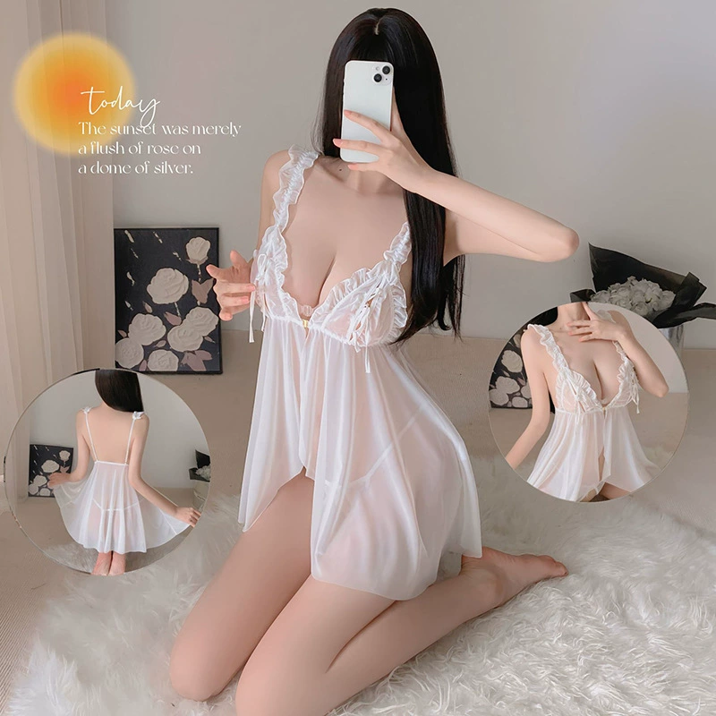 Белье, sexy кружевной пижамный комплект, плюс размер